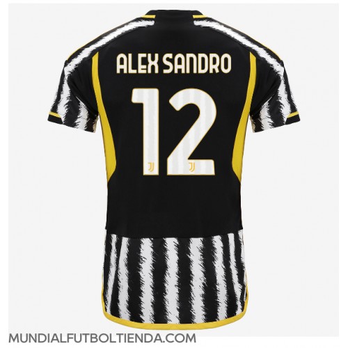 Camiseta Juventus Alex Sandro #12 Primera Equipación Replica 2023-24 mangas cortas
